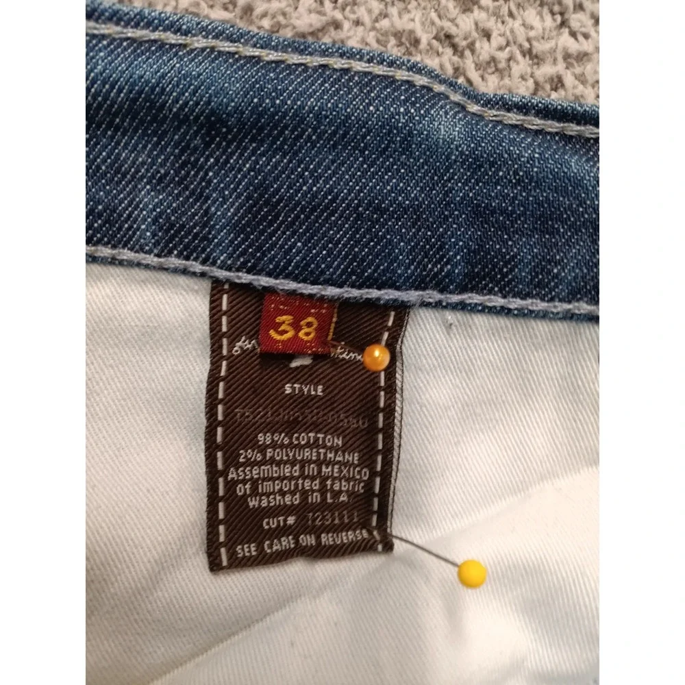 7 For All Mankind Relaxed‎ Men's Jeans Size 38x31.5 Straight Leg Stretch Denim